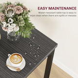 Wooden Dining Table 60cm Wide Square With 2 Chairs - Velmora