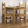 Wooden Dining Table 75cm Wide With 2 Dining Chairs - Corona