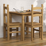 Wooden Dining Table 75cm Wide With 2 Dining Chairs - Corona