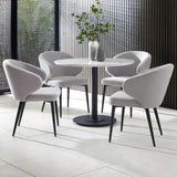 Wooden Dining Table 80cm Wide for 4 People Round - Luca