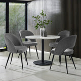Wooden Dining Table 80cm Wide for 4 People Round - Luca