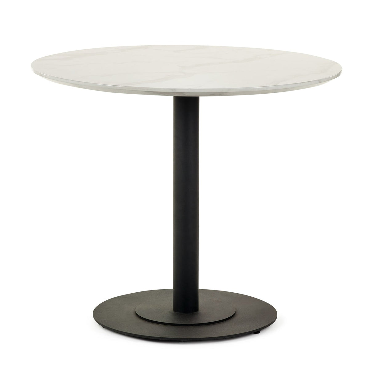 Wooden Dining Table 80cm Wide for 4 People Round - Luca