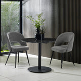 Wooden Dining Table 80cm Wide for 4 People Round - Luca