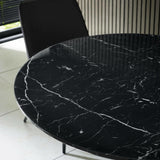 Wooden Dining Table 80cm Wide for 4 People Round - Luca