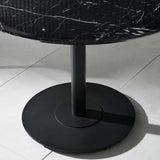 Wooden Dining Table 80cm Wide for 4 People Round - Luca