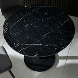 Wooden Dining Table 80cm Wide for 4 People Round - Luca