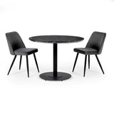 Wooden Dining Table 80cm Wide for 4 People Round - Luca