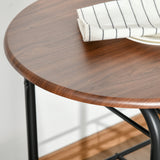 Wooden Dining Table 80cm Wide Rectangular With 2 Chairs - Velmora