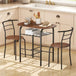 Wooden Dining Table 80cm Wide Rectangular With 2 Chairs - Velmora