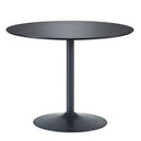 Wooden Dining Table 80cm Wide for 4 People Round - Nero