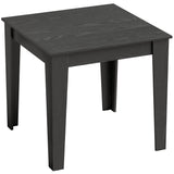 Wooden Dining Table 80cm Wide Square for 4 People - Velmora