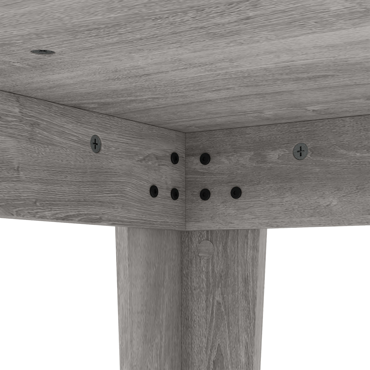 Wooden Dining Table 80cm Wide Square for 4 People - Velmora