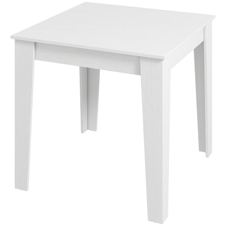 Wooden Dining Table 80cm Wide Square for 4 People - Velmora