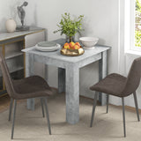Wooden Dining Table 80cm Wide Square - Velmora