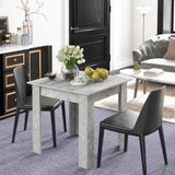 Wooden Dining Table 80cm Wide Square - Velmora