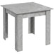Wooden Dining Table 80cm Wide Square - Velmora