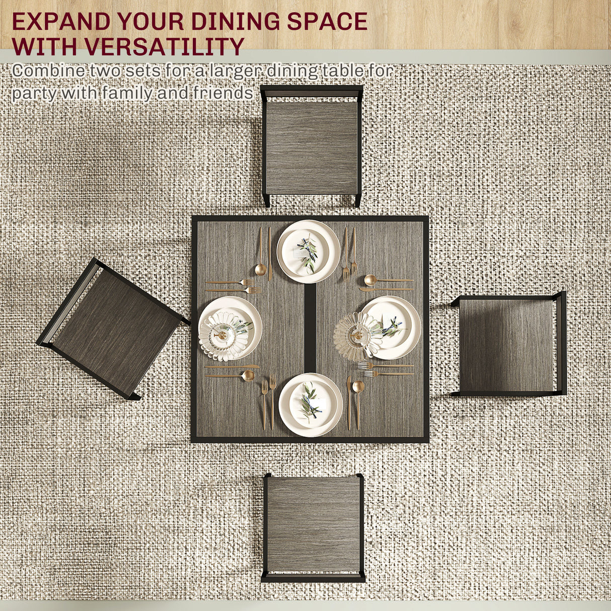 Wooden Dining Table 90cm Wide Rectangular With 2 Chairs - Velmora
