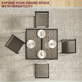 Wooden Dining Table 90cm Wide Rectangular With 2 Chairs - Velmora