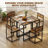 Wooden Dining Table 90cm Wide Rectangular With 2 Chairs - Velmora