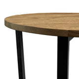Wooden Dining Table 90cm Wide Round - Barnes