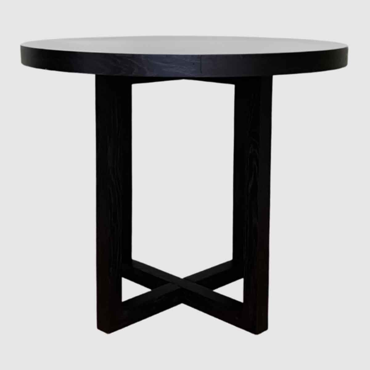 Wooden Dining Table 90cm Wide Round for 4 People - Iris