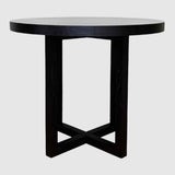 Wooden Dining Table 90cm Wide Round for 4 People - Iris