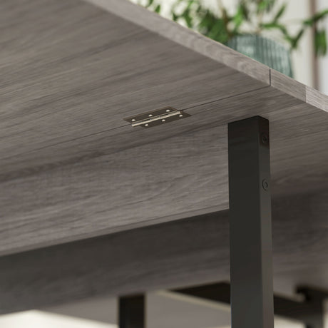 Wooden Dining Table Drop Leaf 133.4cm Wide for 4 People - Velmora