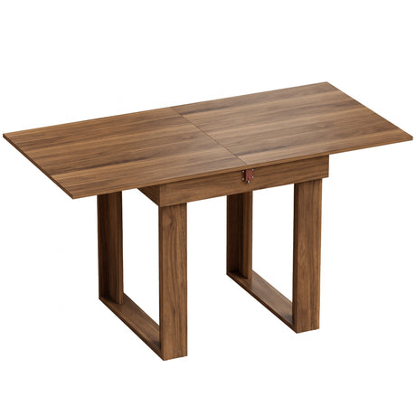Wooden Dining Table Extending 140cm Wide for 4 People - Velmora