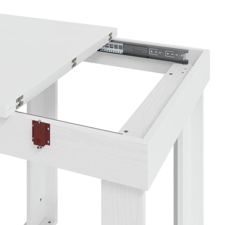 Wooden Dining Table Extending 140cm Wide for 4 People - Velmora