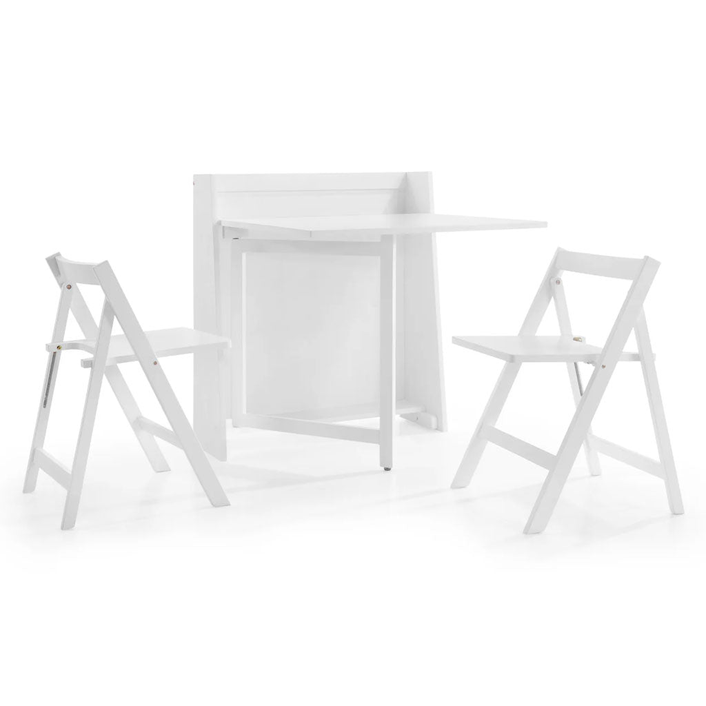 Wooden Dining Table Folding With 2 Chairs - Helsinki