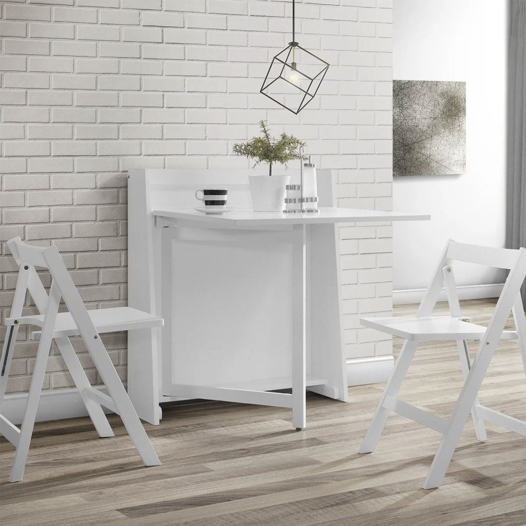 Wooden Dining Table Folding With 2 Chairs - Helsinki