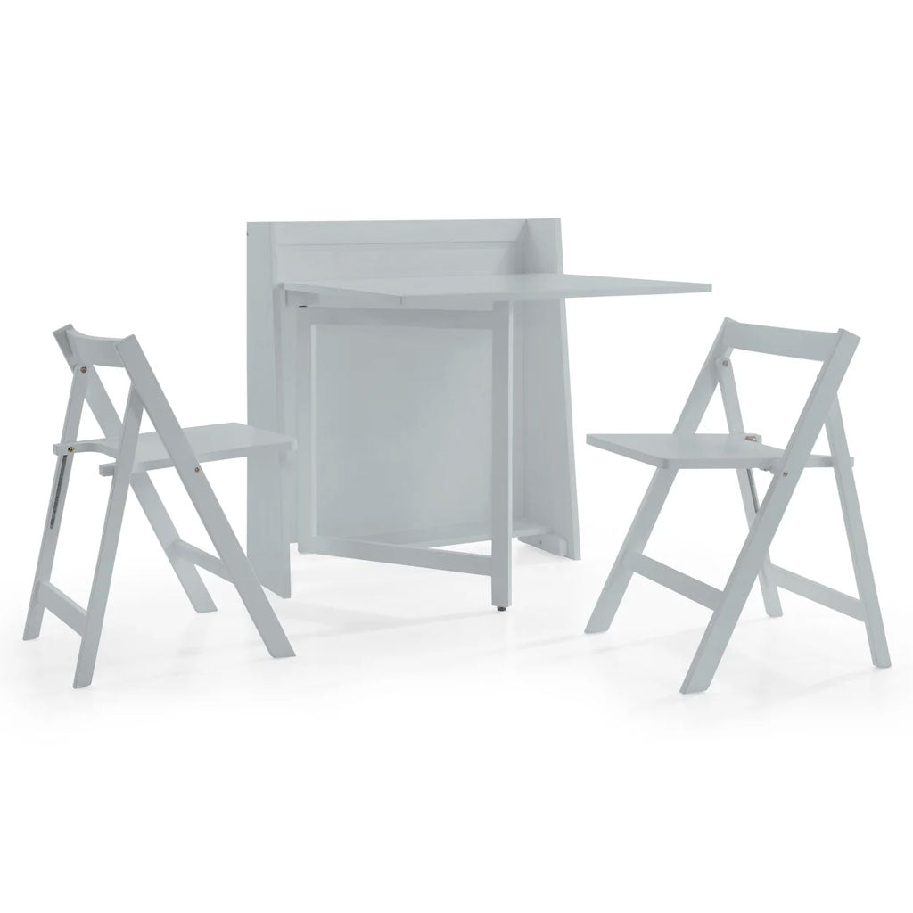 Wooden Dining Table Folding With 2 Chairs - Helsinki
