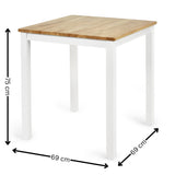 Wooden Dining Table for 2 to 4 People Square - Linwood