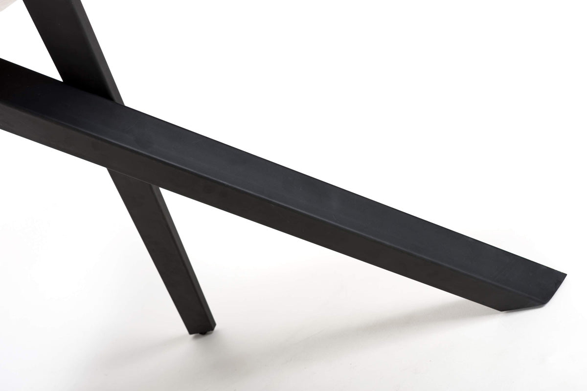 Wooden Dining Table for 4 People 160cm Wide Rectangular And Curved - Narvik