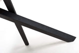 Wooden Dining Table for 4 People 160cm Wide Rectangular And Curved - Narvik