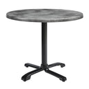 Wooden Dining Table for 4 People 60cm Wide Round With Flip Top - Enduratop