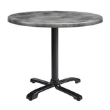 Wooden Dining Table for 4 People 60cm Wide Round With Flip Top - Enduratop