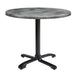 Wooden Dining Table for 4 People 60cm Wide Round With Flip Top - Enduratop
