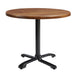 Wooden Dining Table for 4 People 60cm Wide Round With Flip Top - Enduratop