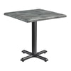 Wooden Dining Table for 4 People 70cm Wide Square - Enduratop