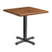 Wooden Dining Table for 4 People 70cm Wide Square - Enduratop