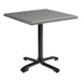 Wooden Dining Table for 4 People 70cm Wide Square With Flip Top - Enduratop