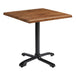 Wooden Dining Table for 4 People 70cm Wide Square With Flip Top - Enduratop