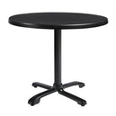 Wooden Dining Table for 4 People 80cm Wide Round With Flip Top - Enduratop