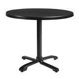 Wooden Dining Table for 4 People 80cm Wide Round With Flip Top - Enduratop