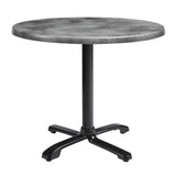 Wooden Dining Table for 4 People 80cm Wide Round With Flip Top - Enduratop