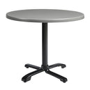Wooden Dining Table for 4 People 80cm Wide Round With Flip Top - Enduratop