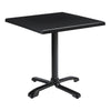 Wooden Dining Table for 4 People 80cm Wide Square With Flip Top - Enduratop