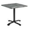 Wooden Dining Table for 4 People 80cm Wide Square With Flip Top - Enduratop
