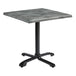 Wooden Dining Table for 4 People 80cm Wide Square With Flip Top - Enduratop